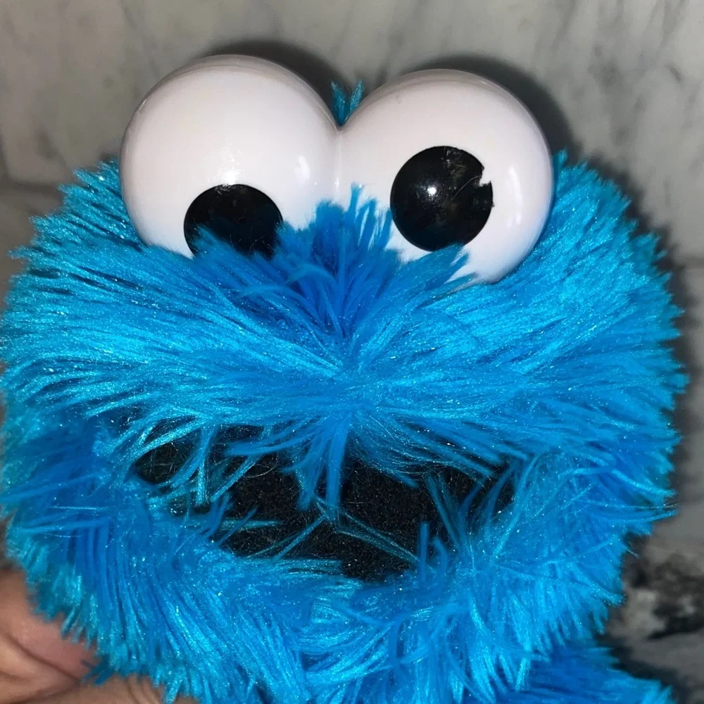 Fisher-Price Furry Blue Monster with Cookie
